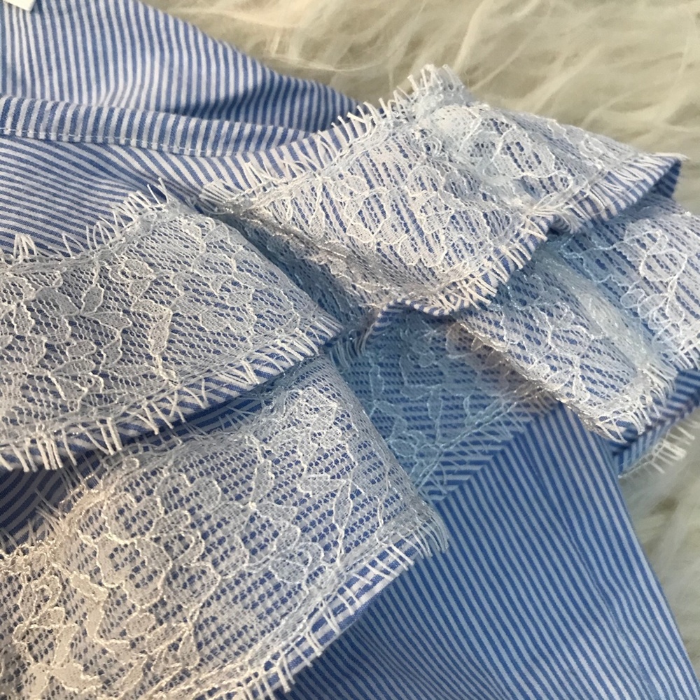 VERONICA BEARD Isla Ruffle One-Shoulder Blouse - Picture 5 of 8